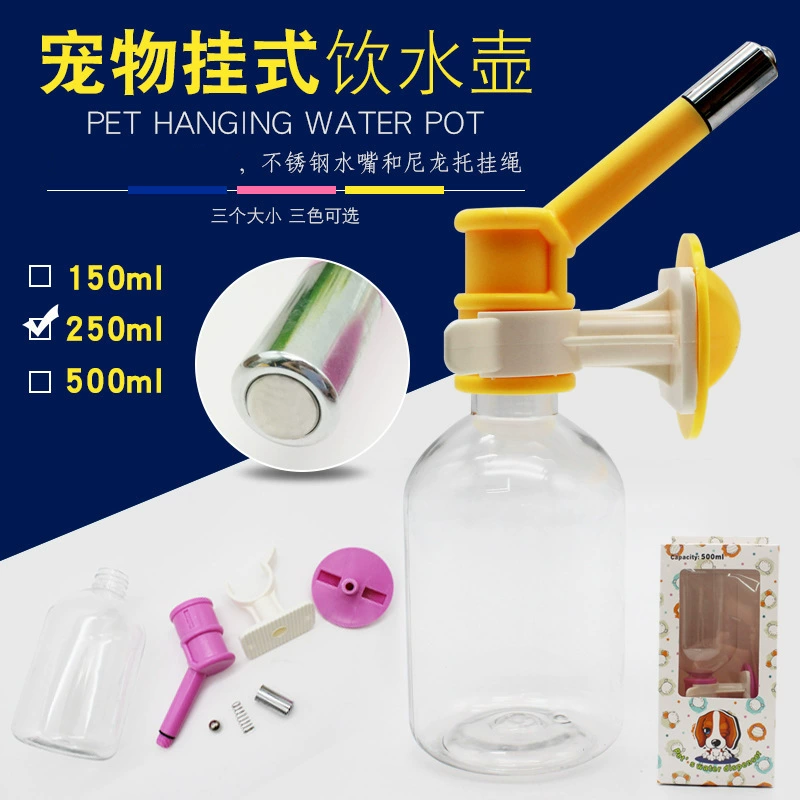 Диспенсер для собак диспенсер для воды для домашних животных сопло для воды автоматический подвесной диспенсер для воды чайник для собак кормушка для кошек