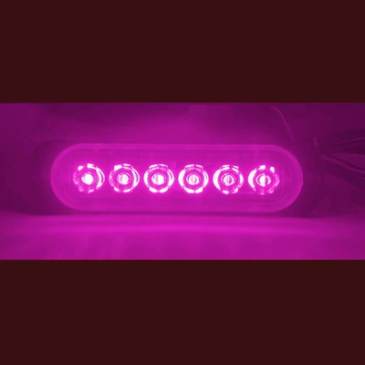 Other Automotive Exterior Supplies: row 6LED truck warning - pure-purple-6led-12-24vabs-bright