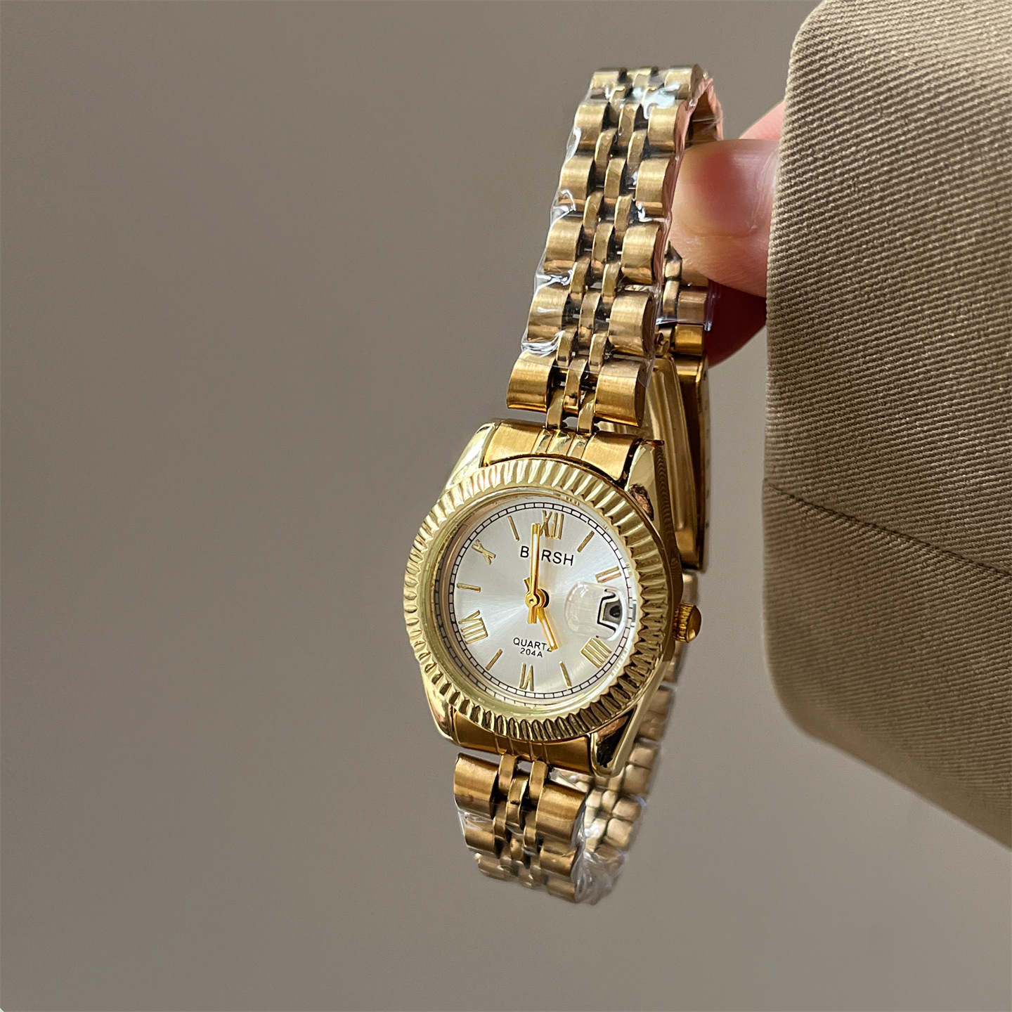 2025 nuevo reloj de registro azul cielo mujer de alta calidad temperamento de moda simple correa de acero para mujeres al por mayor image 8