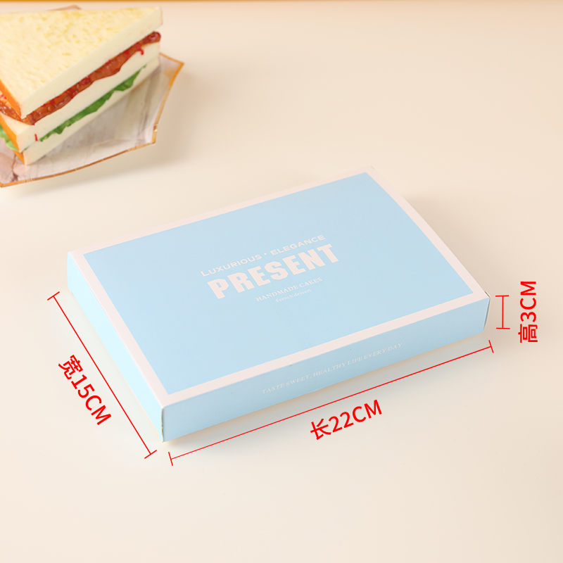 Cuchillo y tenedor caja de pastel de cumpleaños cubiertos cajas de papel una vez cuchillo y tenedor caja de vela se puede personalizar estampado