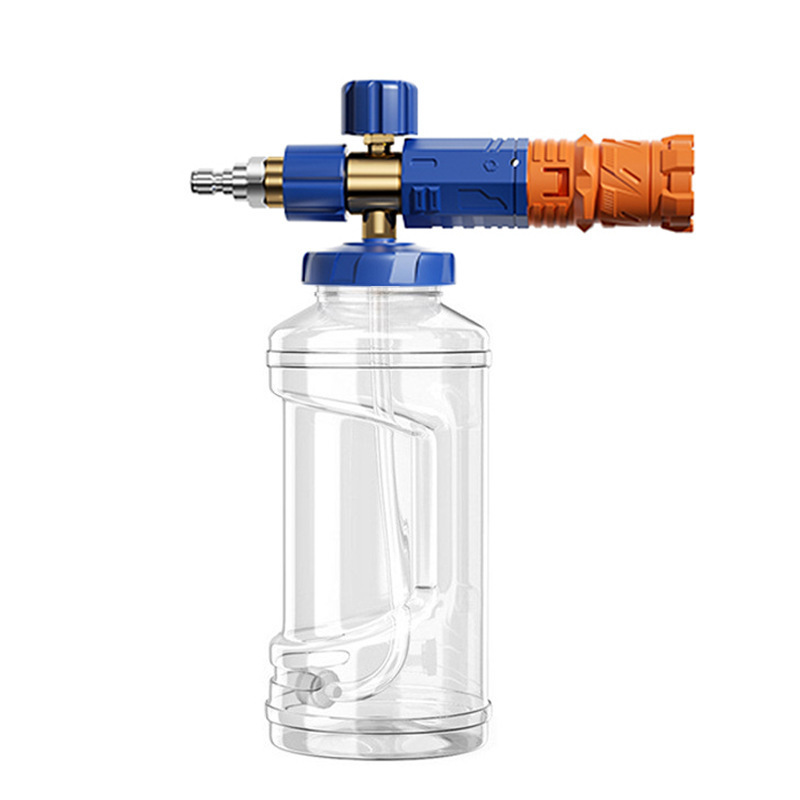 기계식 파란색과 노란색 폼 포트