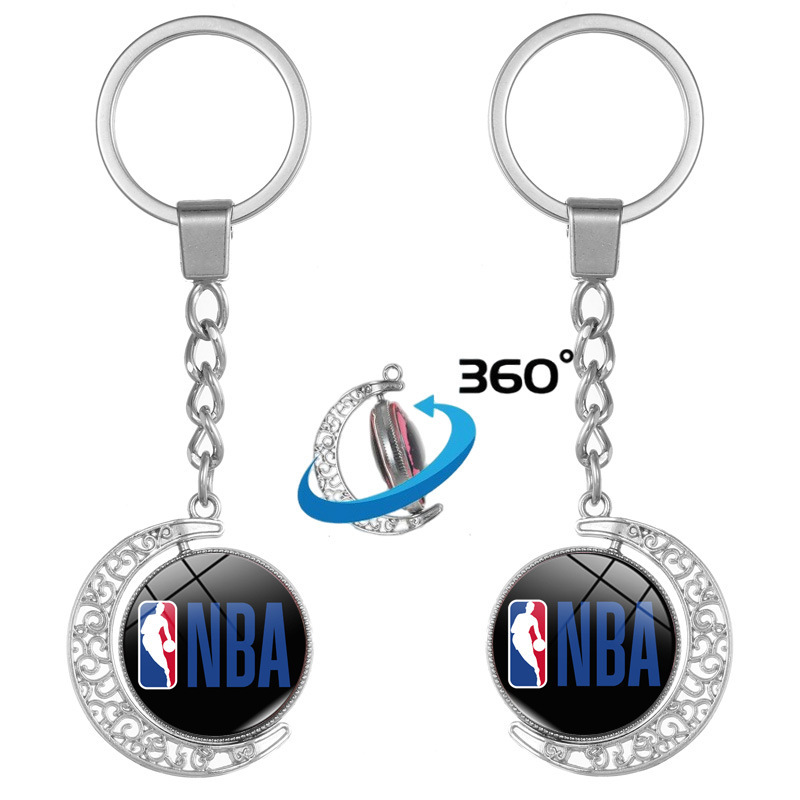 Nba Team Logo Time Gemstone Keychain Lakers Warriors Alloy Moon Pendant Bag Car Key Pendant Nba Team Logo Time Gemstone Keychain Lakers Warriors Alloy Moon Pendant Bag Car Key Pendant