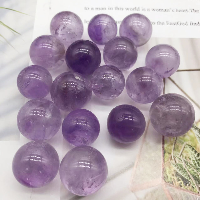 Natural Brazil Amethyst Ball Original Stone Crystal Ball Home Ornaments Spot Wholesale Cross-border Hot Selling Ball Bing