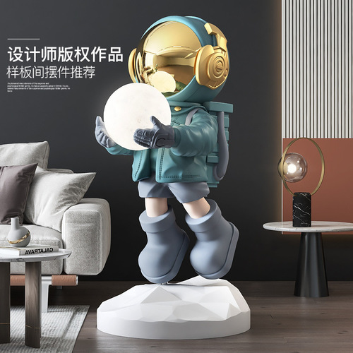 Astronaut Living Room Large Floor Lamp Decorative Bedside Lamp Home Ornament Space Man Opening Ceremony Gift