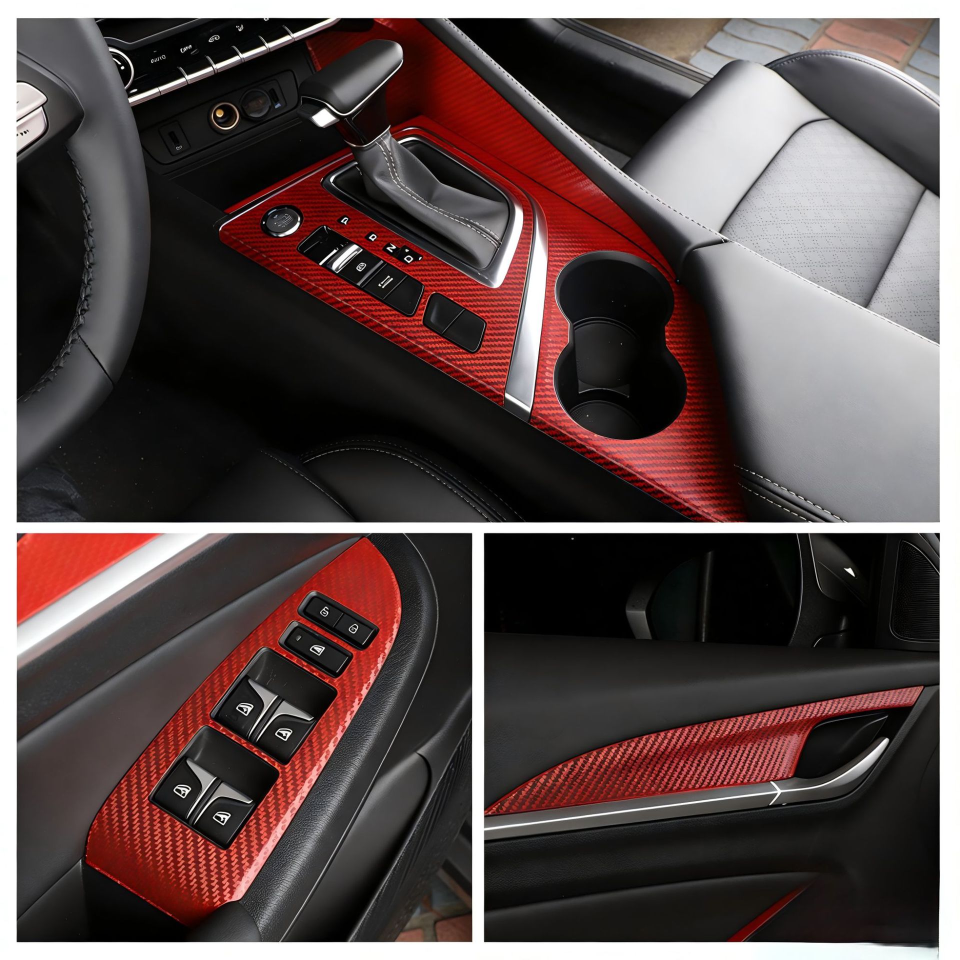 Pvc Car Decoration Stickers to Cover Scratches, Carbon Fiber Stickers for Car Body, 3D Stickers, Car Stickers, Pet Color-Changing Film