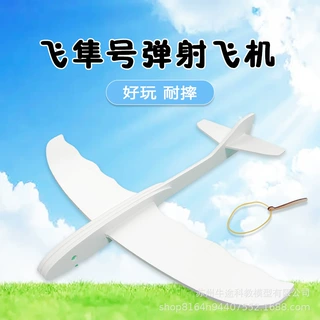 飞隼号泡沫弹射飞机耐摔拼装滑翔机学校航模科普器材亲子户外运动