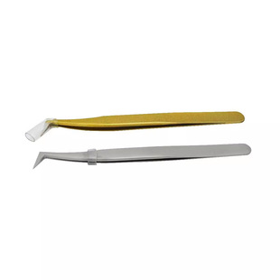 Manufacturer Wholesale False Eyelash Tweezers Grafting High-Density Eyelash Tools Gold Feather Clip Essential Professional Grafting Tools for Eyelash Extensions