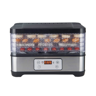 Cross-Border Manufacturer Supply Stainless Steel Rectangular Intelligent Timed Temperature Control Household Food Dehydration Air Dryer Dried Fruit Machine