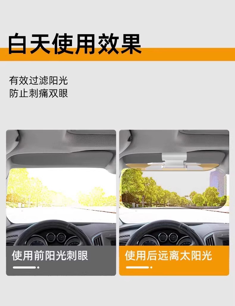 Car Anti-Glare Goggles Day and Night Car Anti-Glare Front Sun Visor Anti-High Beam