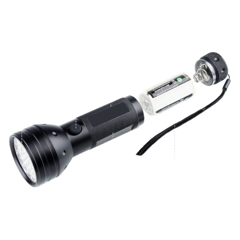 Transfronteriza 51LED linterna púrpura 395UV lámpara de detector de dinero ultravioleta lámpara de escorpión mascota orina linterna del hogar