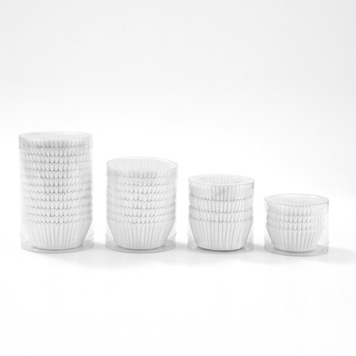 Manufacturer wholesale pure white cake cup 100 tube high temperature resistant food grade greaseproof paper baking paper tray