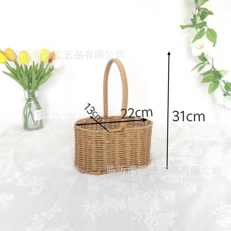 Cesta Tejida de Flores de Vid, Hecha a Mano y Decorativa para Fiestas y Arreglos Florales image 27