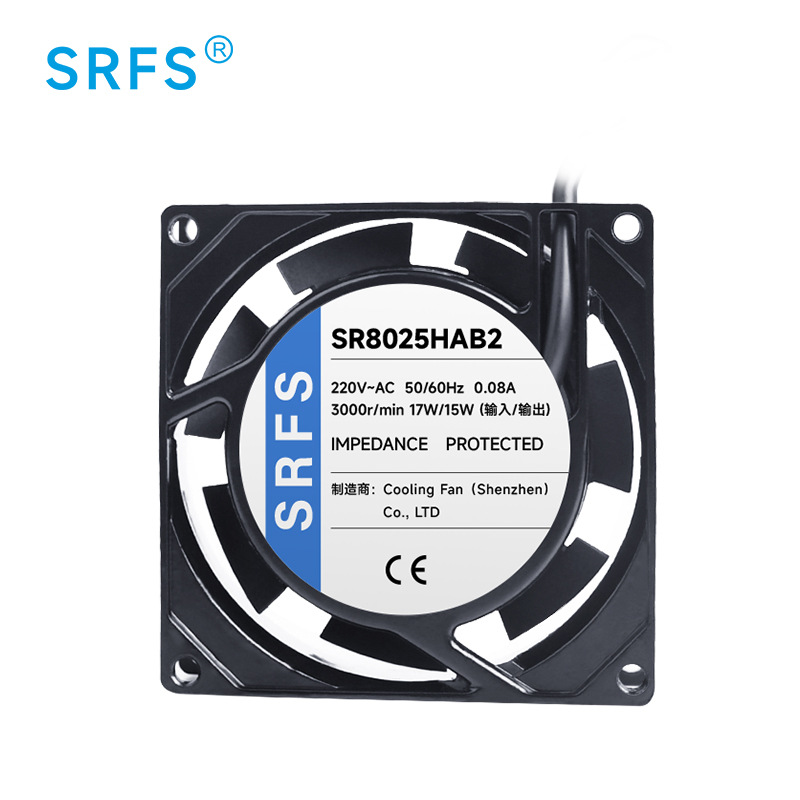 Cooling fan AC8025 AC fan 220V 8cm industrial factory refrigeration equipment 110V ball bearing axial flow fan