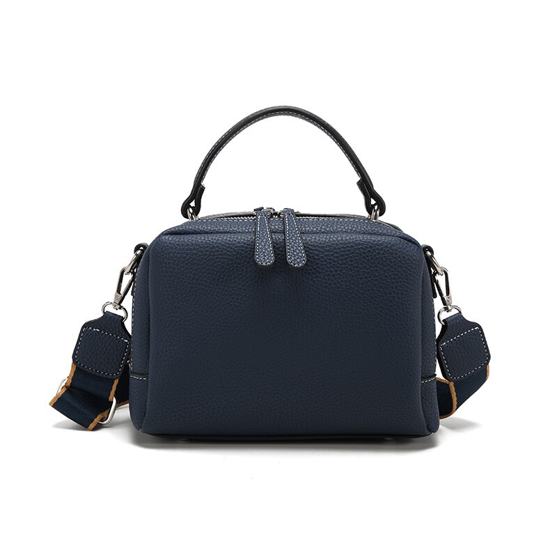Independent Brand Hot-Selling Genuine Leather Boston Women's Bag, Niche Versatile Shoulder Crossbody Bag, Casual Handbag
