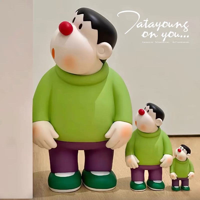 Crayon Shin-Chan Q Version Makes Its First Appearance with a Crooked Head, Cute Fat Tiger and Fat Girl Hand-Made Model, Home Decoration Doll Toy