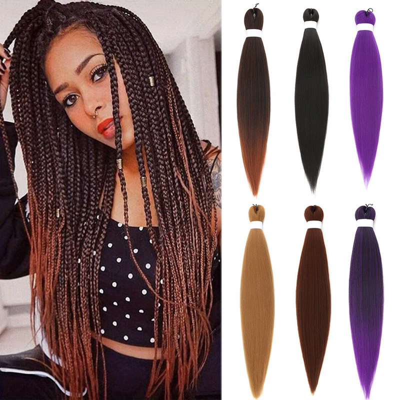 Foreign Trade African Braided Wigs, Colorful Dreadlocks Hair Ropes, Gradient Synthetic Hair, Hip-Hop Dreadlocks Braiding Hair, Wholesale in Stock