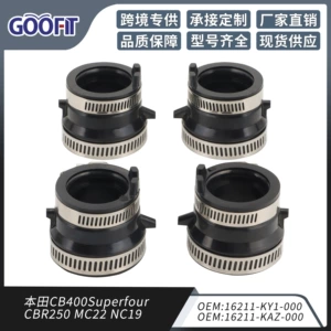 4pcs Intake Manifold Carburetor Joint For Honda CB400S CBR250 MC22 NC19
