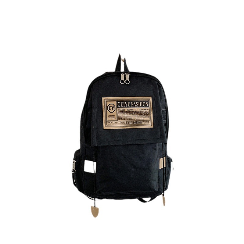 Zaino da donna 2024, zaino da studente in tinta unita di nuova tendenza, zaino portatile alla moda e versatile, di grande capacità_voghion.com