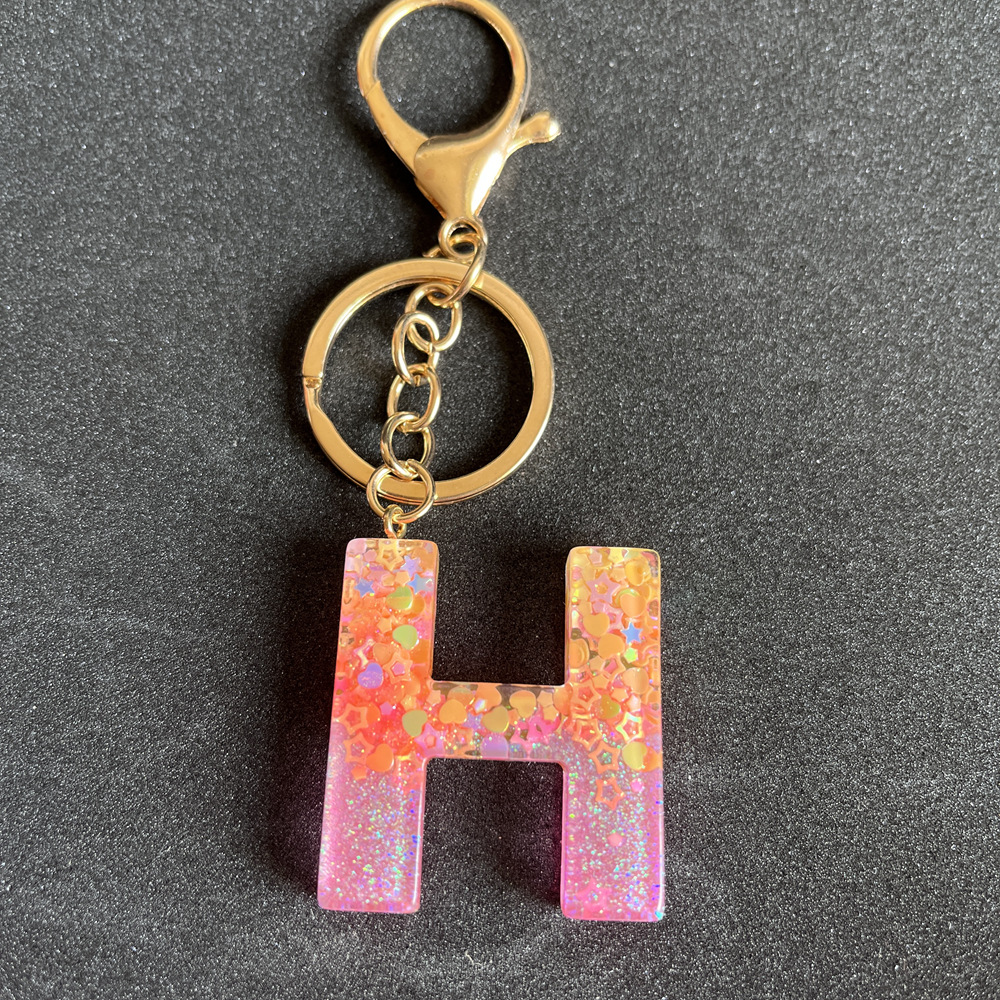 Ig Style Letter Resin Epoxy Keychain display picture 10