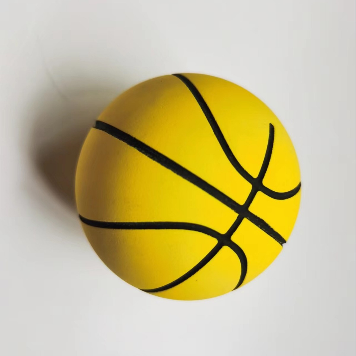 Factory direct 6CM rubber blue ball hollow bouncing ball mini small basketball squash inflatable free pet toy