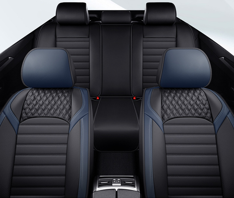 Factory direct foreign trade Korean full surround car cushion full leather perforated breathable four seasons universal seat cover seat cover