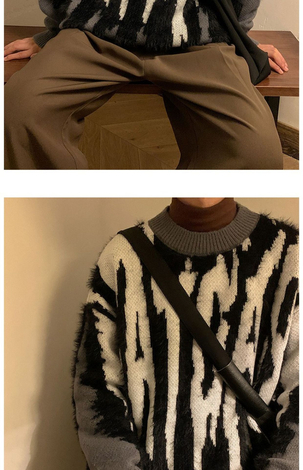 Splice Knit Sweater 6
