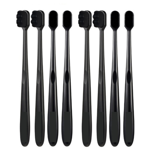 Wan Mao Toothbrush Wave Bamboo Charcoal Black Soft Bristle Toothbrush Fine Texture Japan Korea Adult Wan Mao Soft Brush