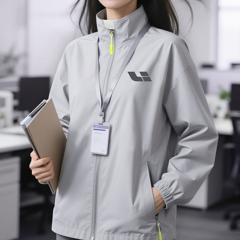 High-End Corporate Workwear Jackets, Business Group Windproof Jackets, 4S Store Silver-Gray Workwear Coats High-End Corporate Workwear Jackets, Business Group Windproof Jackets, 4S Store Silver-Gray Workwear Coats