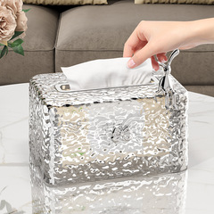 Luxury Paper Towel Holder Living Room High-End Toilet Paper Box Home Creative Coffee Table Storage Box High-Beauty Napkin Box