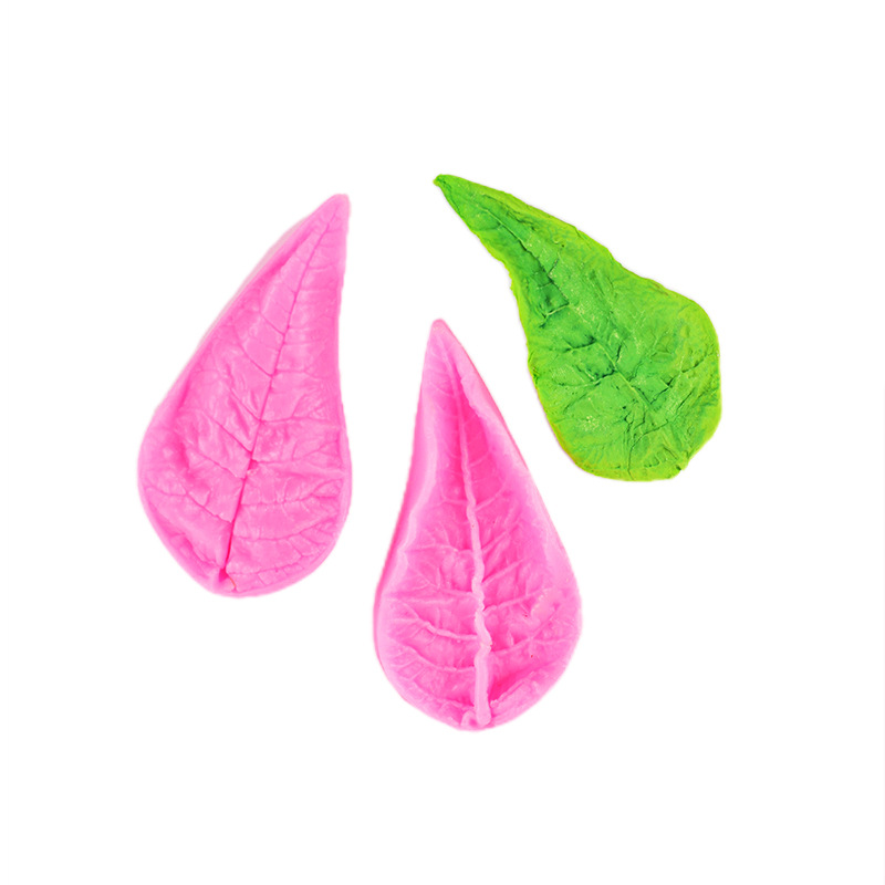 Hojas pétalos de rosa fondant molde de silicona peonía simulación flor AI su azúcar textura de doble cara azúcar flor molde de silicona