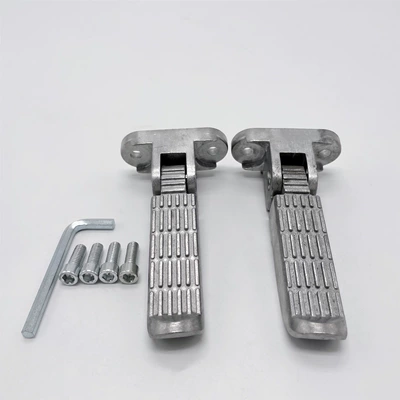 National Standard Electric Vehicle Rear Footrest Small Cyclone Foldable Rear Pedal Yadi Scooter Pedal Electric Motorcycle Footrest Accessories (Electric vehicle pedal) - small-whirlwind-45cm-hole-spacing-1-pair-free-screws