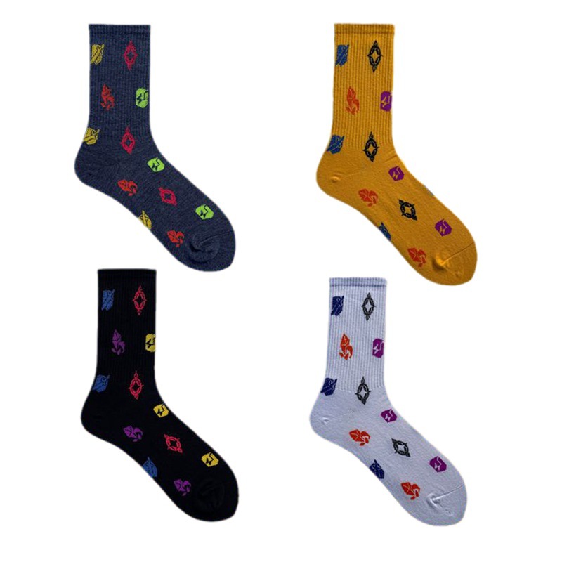 2025d Special Offer Mid-Calf Creative College Style Street Skateboard Breathable Long Cotton Socks_voghion.com