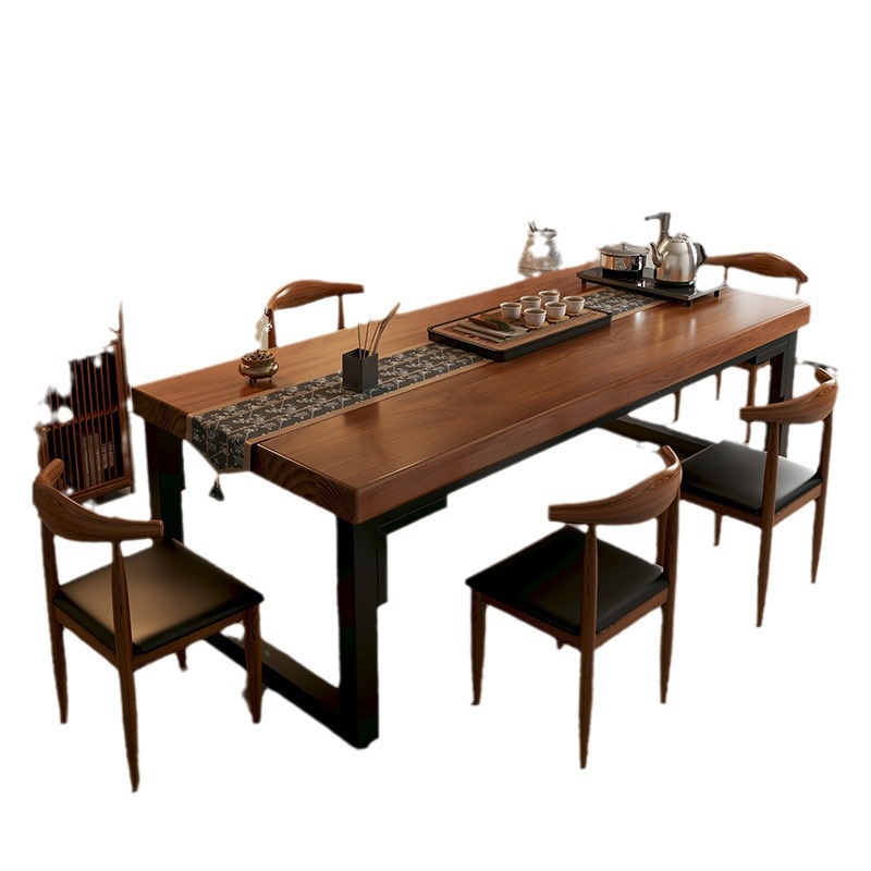 Combinación de mesa y silla de té Mesa de centro de apartamento pequeño Sala de estar Balcón doméstico Mesa de té Nueva mesa de té de tablero grande de Kung Fu chino