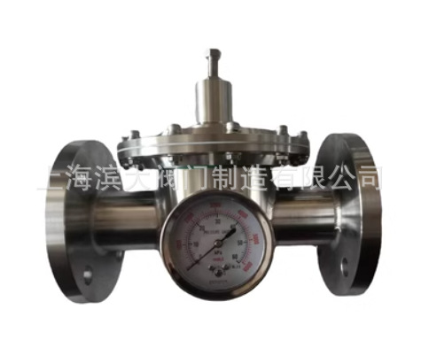 不锈钢背压阀 304材质不锈钢法兰式微压背压阀带压力表DN15-DN100