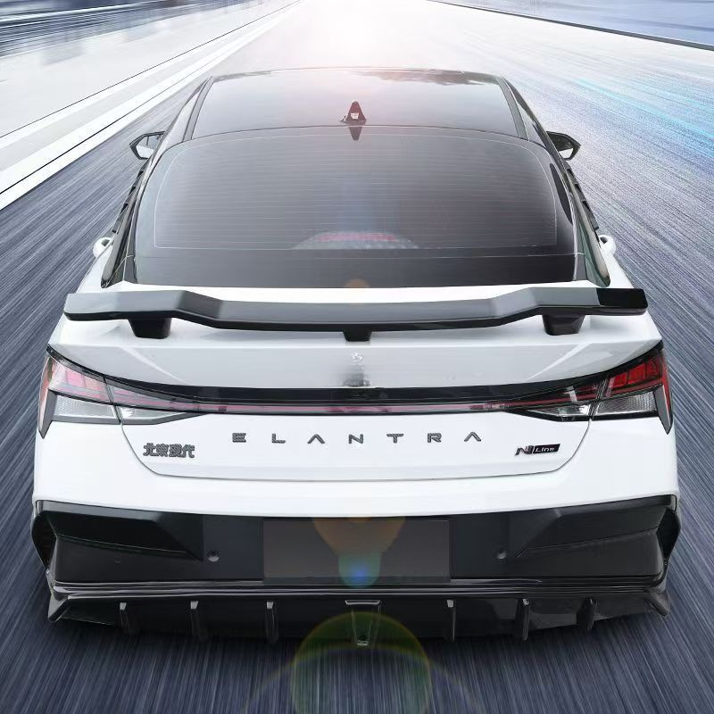 New Hot-Selling Universal Car No-Drill Rear Wing for Hatchbacks and Sedans, Gt Carbon Fiber Color Aircraft-Style Rear Wing Spoiler