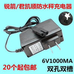 Suitable for Ruijianjun Kaishun Double-Hole Double-Slot 6V Charger 6V1000Ma Charger