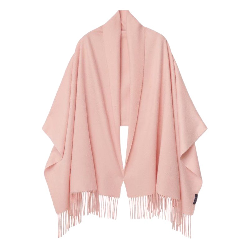 2026 New Men's and Women's Solid Color Cashmere Ripple Scarf Autumn and Winter Trendy Warm Scarf Annual Meeting Gift Shawl
