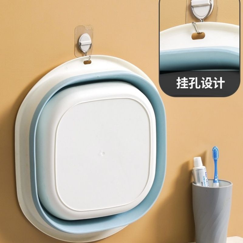 折り畳み可能な洗面器の便利な家庭用子供の赤ちゃんの洗面器の足を洗って野菜を洗う洗面器は約25.8*8.5cmです|undefined
