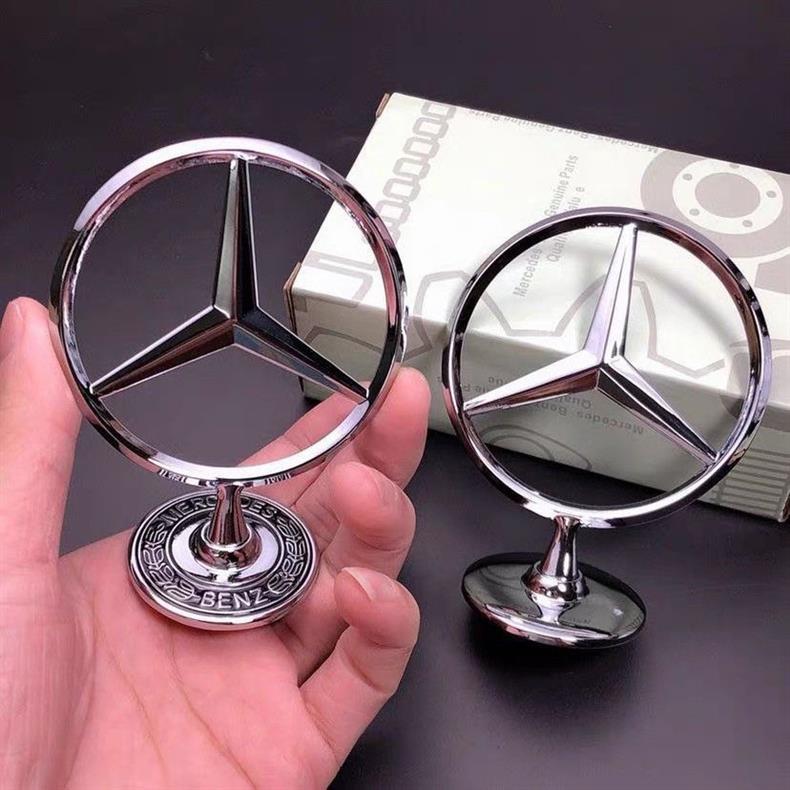 Mercedes-Benz car emblem, GLK, GLS, GLC, CLA, GLE series, Vito, front grille, hood, engine cover emblem