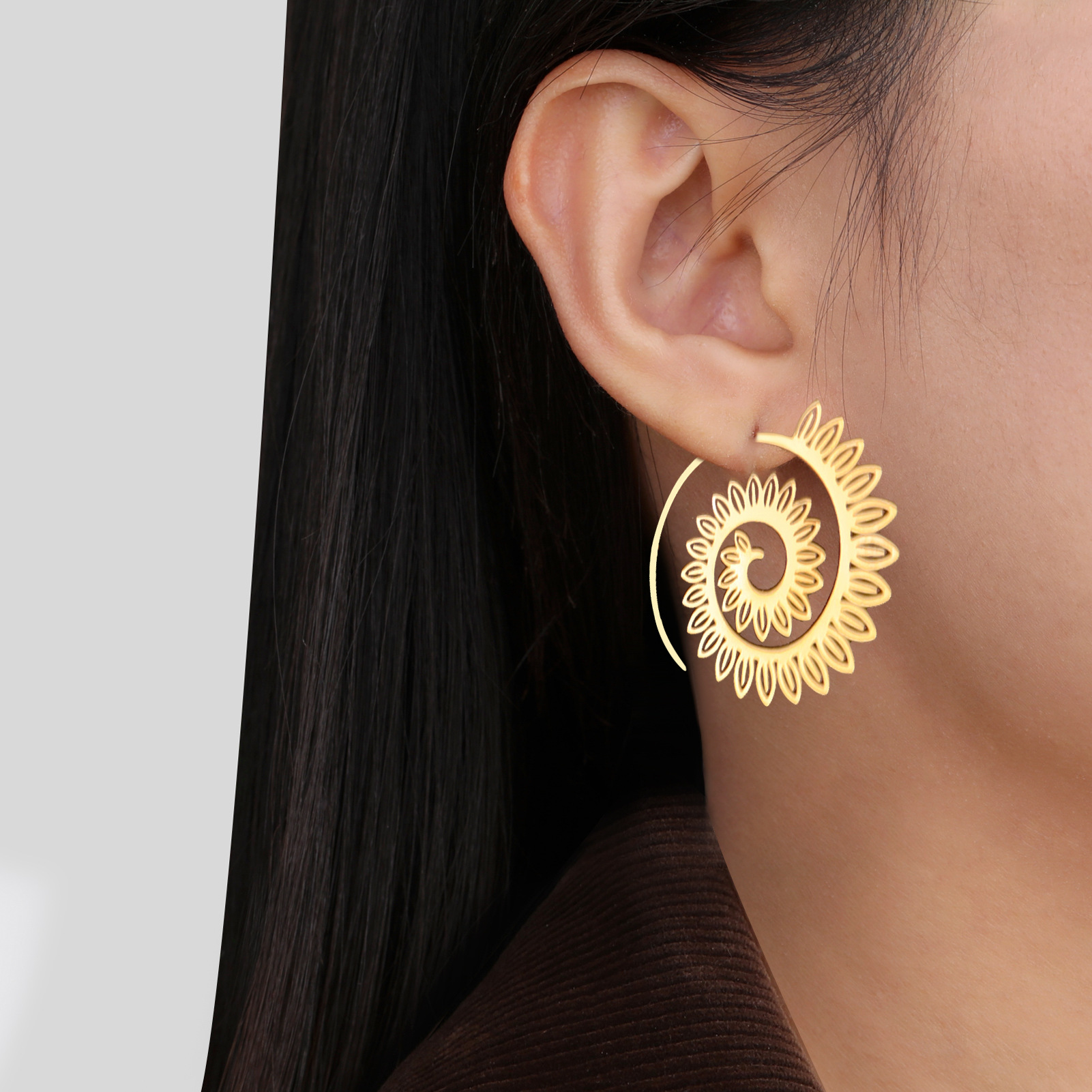 fashionable earrings stainless steel