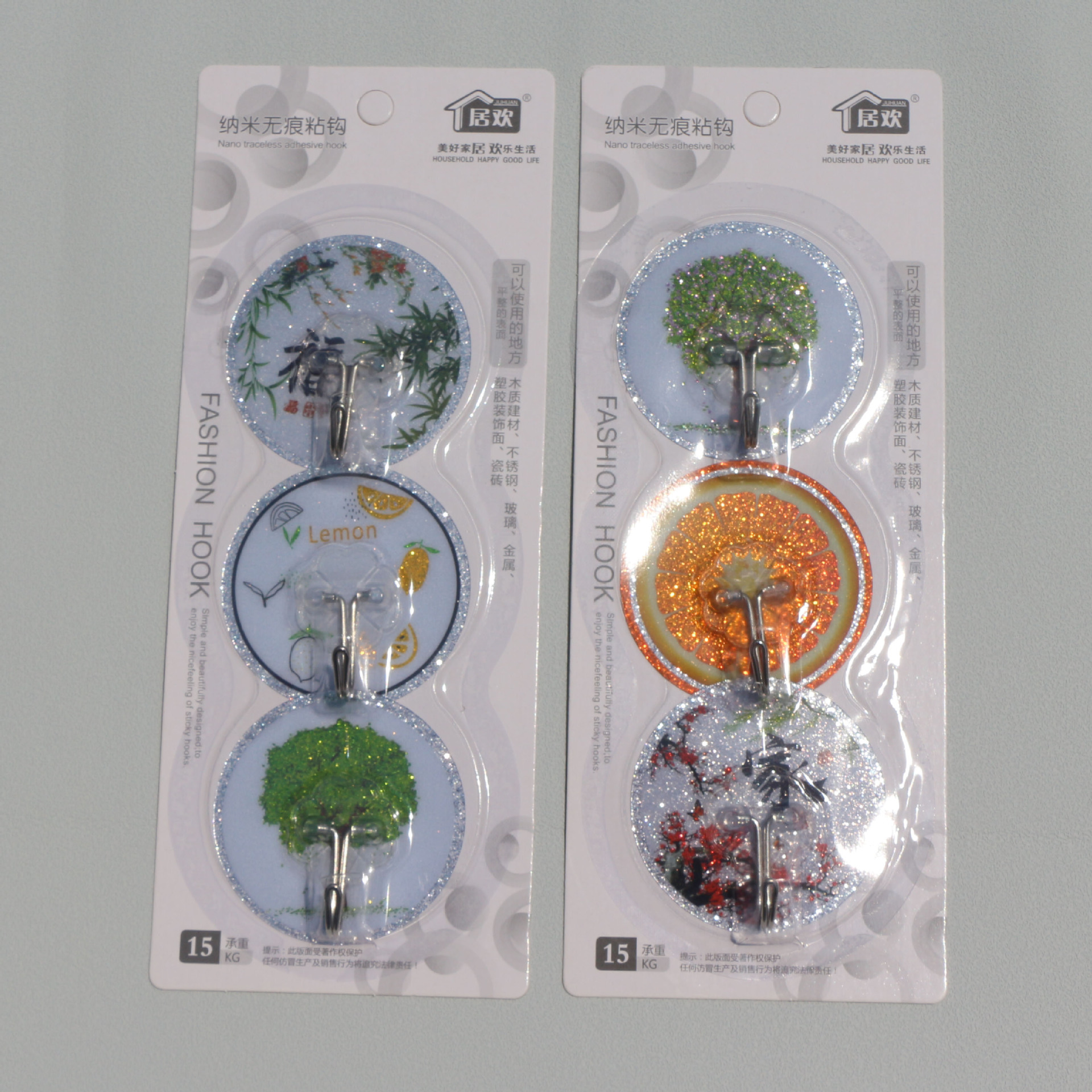 3 pack crystal hooks
