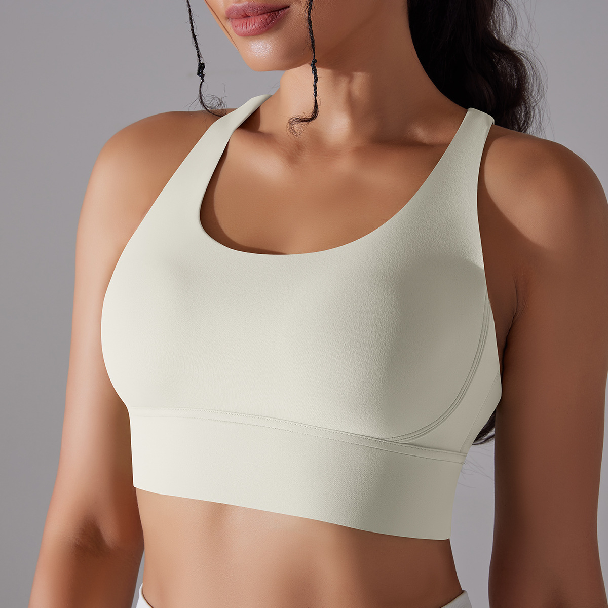 127g Weight Sleeveless Sleeve Length Nylon, Spandex Fabric Type Short Top Length Halter Crisscross Tank Tops Type Fitness, Yoga Occasion U Neck Neckline Solid Color Pattern Sports Style Sports Solid Color Nylon Spandex U Neck Active Tops Halter Crisscross Tank 151