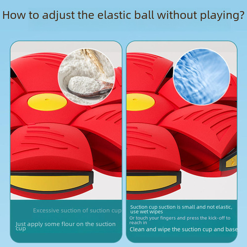 Elastic Treadle Ball Magic Flying Saucer Foot Deformation Ball Children's Bounce Ball Boy Outdoor Sports Ball Toy