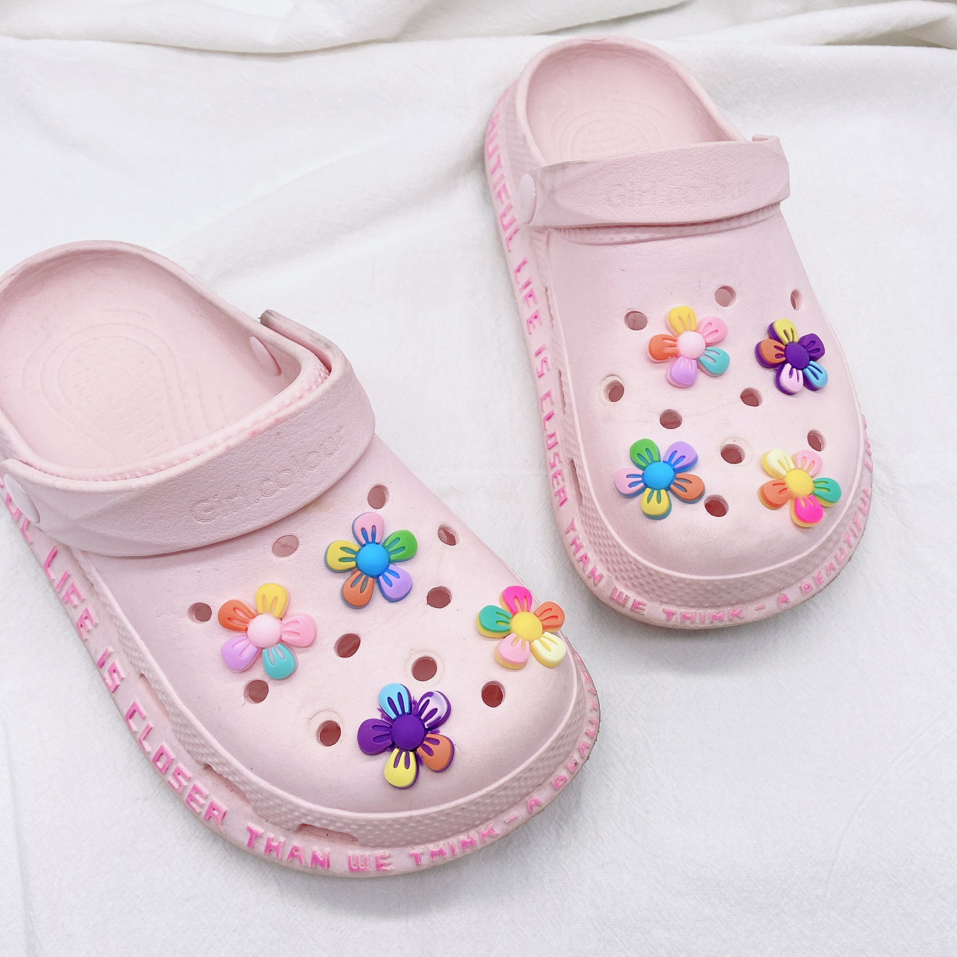 20g Weight Slippers Suitable For Shoe Type Shoe Buckle Shoe Accessories Type Flower Shoe Accessories Plastic Slippers Summer Shoe Buckle