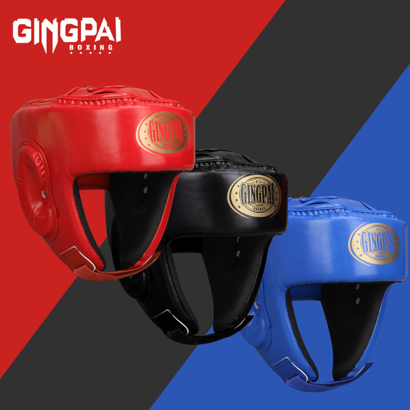 Manufacturer source boxing helmet children's Sanda protective gear head protection free fight head protection cover Sanda cap full protection
