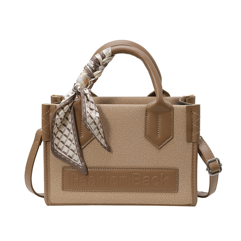 Bolso Tote popular de este año, nuevo bolso de verano 2025, bolso de hombro con letras de color en contraste, bolso de mensajero casual para mujer