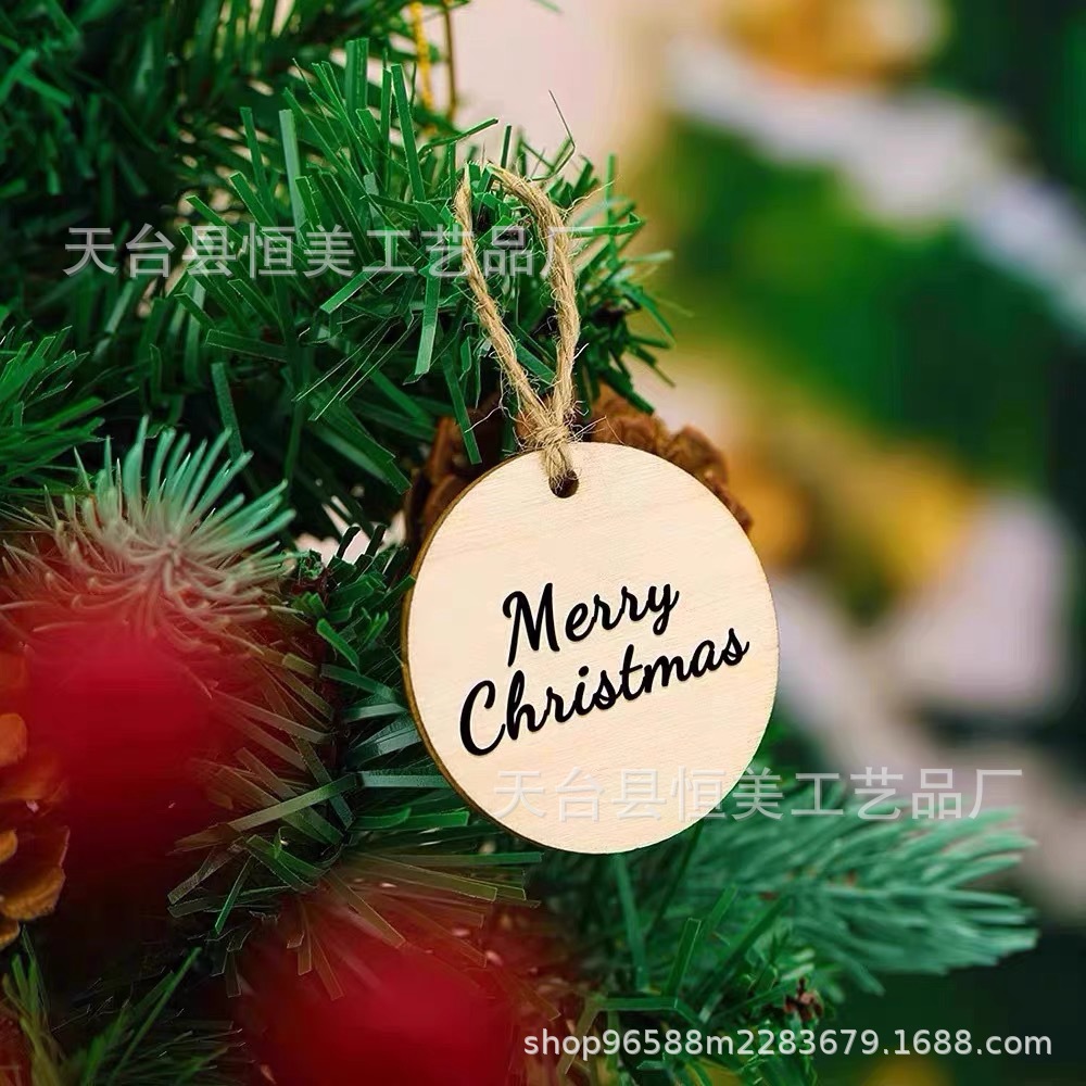 打孔木片吊牌木质吊牌标签许愿牌手写标签木板手绘环创记号标记