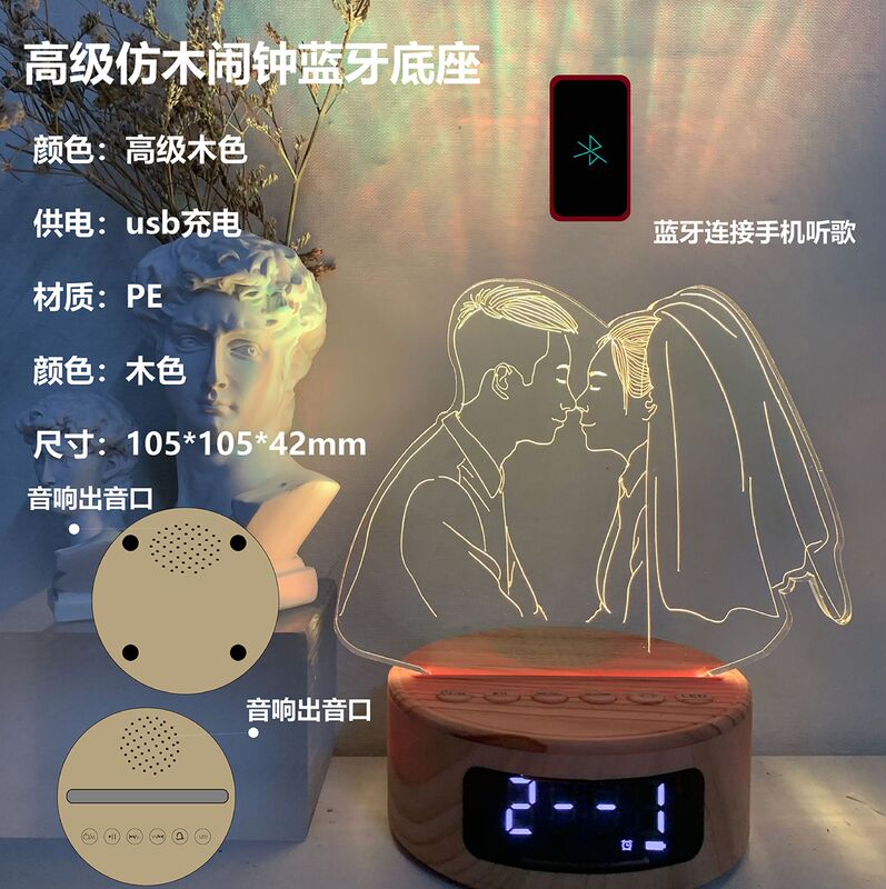 筆筒小夜灯オーダーメイド創意置物来図diyアクリルスタンド会社周年卒業記念プレゼント|undefined