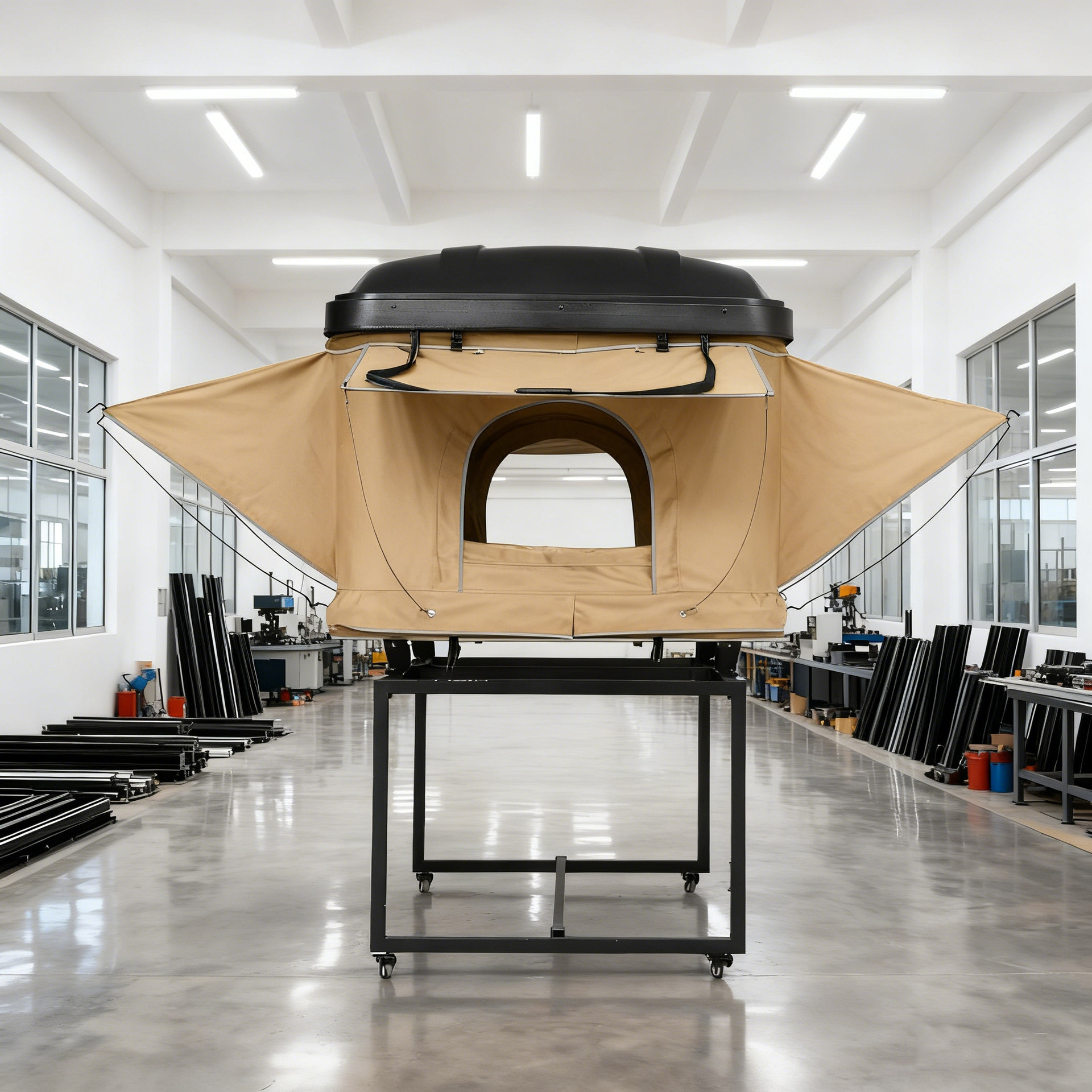 Elevación automática de techo duro al aire libre a prueba de lluvia y protección solar plástico ABS gran tienda de techo de sombrilla