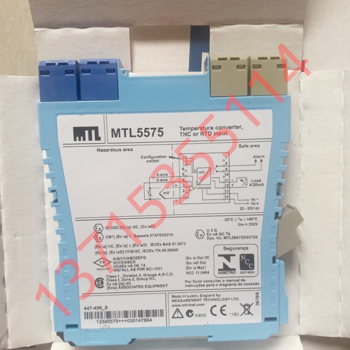 英国MTL原装安全栅MTL5544D MTL5576-THC MTL838B-MBF
